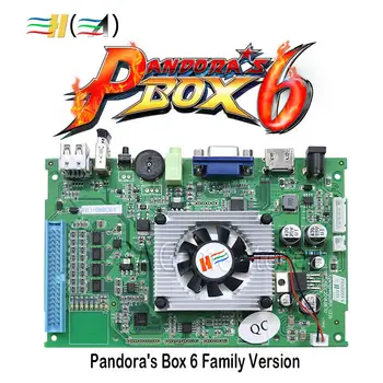Jaunu Pandora Box 6 1300 1 var pievienot 3000 spēles atbalsta FBA MAME PS1 spēle, Ģimenes Versiju Mātesplati Par Pandora ' s Box Konsoles