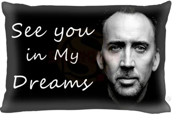 Jaunu Pielāgotu Nicolas Cage Spilvendrāna Zippered Taisnstūra Spilvena Segums Gadījumos Lielums 45X35cm,40x60cm,45X75cm,50X75cm(Divas puses)
