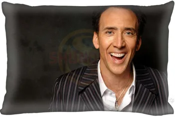Jaunu Pielāgotu Nicolas Cage Spilvendrāna Zippered Taisnstūra Spilvena Segums Gadījumos Lielums 45X35cm,40x60cm,45X75cm,50X75cm(Divas puses)