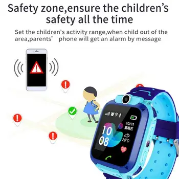JAUNU Q12 Bērnu Smart Watch SOS Tālruni, Skatīties Smartwatch Bērniem Ar Sim Kartes Foto Ūdensizturīgs IP67 Bērniem Dāvanu IOS Android