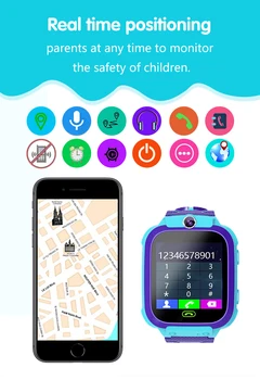 Jaunu Q12 Smart Skatīties LBS Mazulis SmartWatches Bērnu Skatīties 1.44 Collu Balss Čats GPS Meklētāja atrašanās vietas Noteicējs Anti Zaudēja Monitors ar Lodziņu