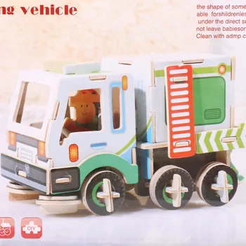 Jaunu Rakšanas Mašīnas, Buldozeri, Rotaļlietas, 3D Koka Komplekti Puzzle Montāža Projektēšana Transportlīdzekļa Izglītojošas Rotaļlietas Bērniem Bērniem