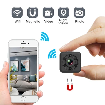 Jaunu SQ29 Wifi Mini Kameras Magnētisko Ķermeņa Mikro Cam HD Video Reģistratoru Nakts Redzamības Mazo DV Videokamera Atbalsta Slēptās TF Kartes