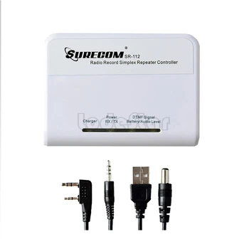 Jaunu Surecom SR-112 divvirzienu Radio Audio Ieraksts Simplex Repeater Kontrolieris K Plug Kabeli Baofeng 5R QUANSHENG TYT Interphone
