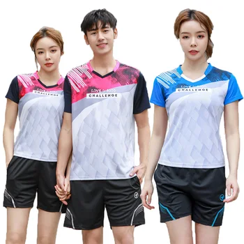 Jaunu tenis femenino,badmintons sporta krekls īstermiņa piedurknēm , galda teniss vienādi , vīriešu tenis krekls,vīriešu badmintona jersey 152