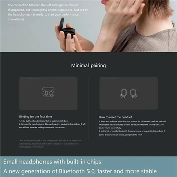 Jaunu Xiaomi Redmi Airdots 2 Bezvadu Bluetooth 5.0 Austiņas Ar Mikrofonu Austiņas Taisnība Bezvadu Stereo Auto Saite Austiņas