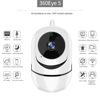 Jaunu YCC365 1080P Mākonis IP Kameras WiFi Auto Izsekošanas Fotokameru Baby Uzraudzīt Drošības Kamera Nakts Mājas Novērošanas Kamera