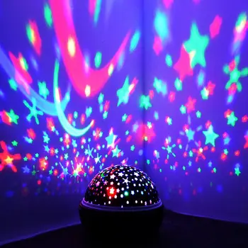 Jaunums Gaismas Rotaļlietas Rotējošo Zvaigžņotām Debesīm LED Nakts Gaismas Projektors Radošas Lampas Izglītības Rotaļlietas Bērniem Bērniem Bērnu Dāvanas