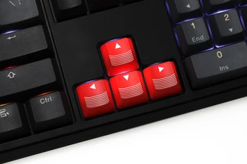 Jaunums Spīdēt Keycaps ABS Ar Gravējumu, Kf Crossfire Spēļu mehāniskās klaviatūras Taustiņu Melna Sarkana Krāsa Wasd R4 R1 Shortkey Bultiņas