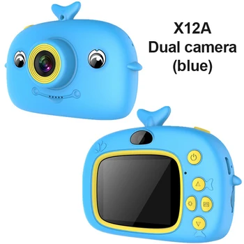 JAUNU！X12 Bērnu Fotokameras Digitālā Karikatūra DV Bērniem Kameru Rokas Sporta Videokamera Bērniem Digitālo Dual Camera Zēns Meitene