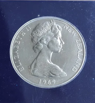 Jaunzēlande 1, vainaga 200 gadu jubileju Kapteinis izkraušanas 38mm Monētas, Es Edition Eiropā Reāla Sākotnējā Unc Monētas Jaunas