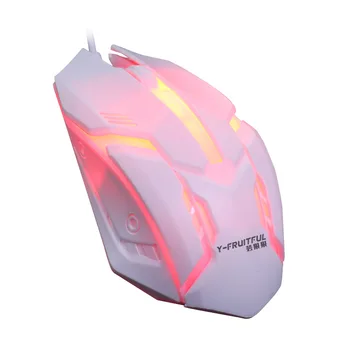 Jaunā 7-krāsu LED backlit spēļu pele USB vadu datora peli 2000dpi optisko ergonomisks notebook PC spēļu pele
