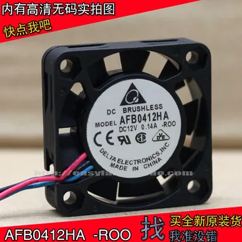Jaunā delta AFB0412HA -ROO 12V 0.14 A 4010 4cm dubultu lodīšu gultņu fan 40x40x10mm, dzesēšanas ventilatora vēsāks