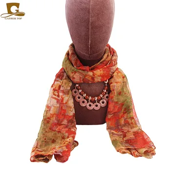 Jaunā Dizaina Kulons rotaslietas šalle sievietēm piederumi šallēm modes Luksusa zīmolu Kulons Šalles kaklarota šalle Bezmaksas piegāde