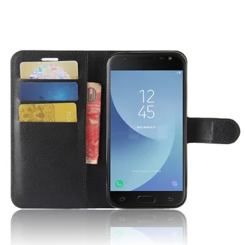 Jaunā Samsung Galaxy J2 Pro 2018 Gadījumā PU Leather Flip Case For Samsung Galaxy J2 Pro 2018 j250f Grāmatu Stila Stāvēt Vāciņu