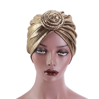 Jaunā Sieviešu Kokgriezums Retro Turban Modelis Mezgls Headwrap Silts Galvas Apsējs Cepures Dāmas Chemo Klp Bandanas Matu Aksesuāri