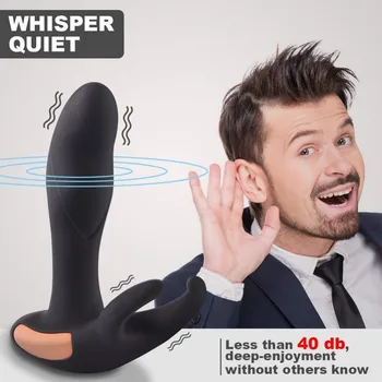 Jaunā Tālvadības pults Prostatas Massager USB Uzlādes Strapon Vīriešiem Anālais Vibrators Seksa Rotaļlietas vīriešiem Apkures Anālais Sveces Produkti