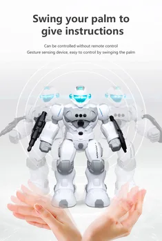 Jaunā tālvadības robotu daudzfunkcionālais USB uzlāde, bērnu rotaļlietas, dziedāšana, dejošana rīcības attēls žests uzrādi robots