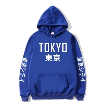 Jaunākās Dizaina Tokyo City Drukāšanas Hoodies Vīriešu Sporta Krekls 2019 Japānas Stila Ziemas Vīrieši/Sievietes Ikdienas Hip Hop Pulovers Streetwear