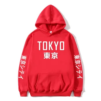 Jaunākās Dizaina Tokyo City Drukāšanas Hoodies Vīriešu Sporta Krekls 2019 Japānas Stila Ziemas Vīrieši/Sievietes Ikdienas Hip Hop Pulovers Streetwear