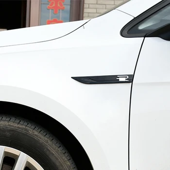 Jaunākās Sānu Spārnos Emblēmu R Line Logo Zīmi Uzlīmes VW Golf 8 MK8 Piederumi 2020