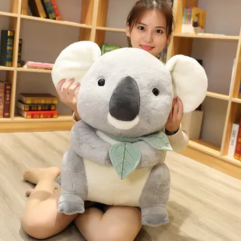 Jaunās 30/40cm Plīša Rotaļlietas 3D Koala Mest Spilveni Mīkstās Plīša Pildījumu Plīša Māju Pusi Spilvens Augstas Kvalitātes