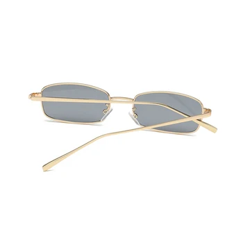 JAXIN Modes mazo rāmis metāla rāmja Saulesbrilles Sieviešu personības tendenci, taisnstūra, Saules Brilles Vīriešu zīmolu dizaina brilles UV400
