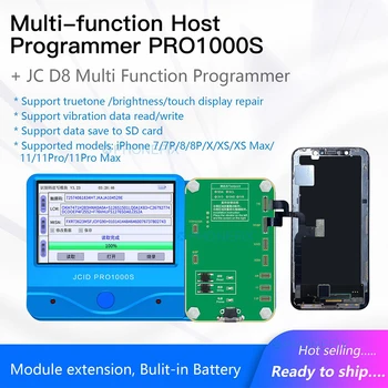 JC Pro1000S LCD Ekrāns Sākotnējo Krāsu Remonts Programmētājs Gaismjutīgās Vibrācijas Datu Backup Lasīt, Rakstīt iPhone 7-11 Pro Max