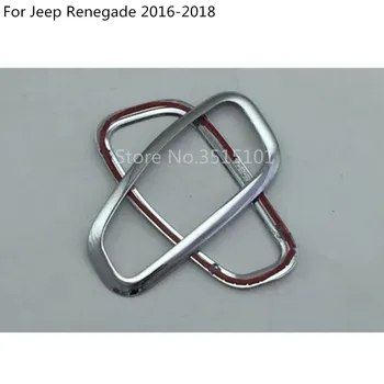 Jeep Renegade 2016 2017 2018 2019 2020 Automašīnas Vadītāja Puses Miglas lukturi, braucot Līkumos, Lampas Rāmis Stick ABS Chrome Segtu Apdares Panelī 2gab