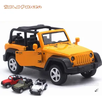 Jeep Wrangler 1:32 Sakausējuma Auto Metāla Die-cast Klasiskā Iela Jeep Modeli Rotaļlietu Kolekcija Bērniem Dāvanas Sakausējuma Auto Modeļiem