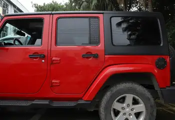 Jeep Wrangler JK 2007-2017 4 Durvju Auto Aizmugures Durvju Trijstūrim Stikla Panelis Melns, Vāks Dekoratīvās Uzlīmes Automašīnas Ārējo Ierīču