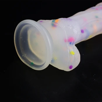 Jelly Medicīniskā silikona Dildo Reālistiskā Pieaugušo Rotaļlietas, Mīkstās Strapon Mākslīgā Dzimumlocekļa Lielu Dildo Bullet krāsains Seksa Rotaļlietas, lai Sieviete