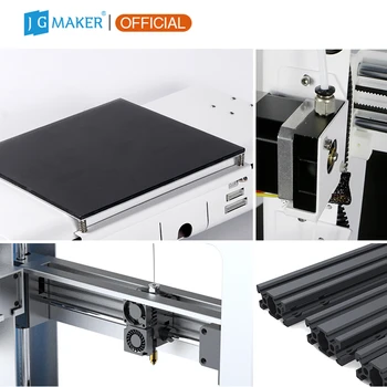 JGMAKER A3S 3D Printeri Diy Komplektu Augsta Percision Atsāktu Drukāšanu Pavedienu Sensors Lielu Drukas Izmērs Dual Z Ass 3D Printeri JGAURORA