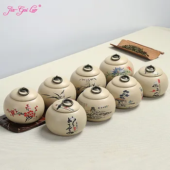 JIA-GUI LUO Keramikas tējas kaste Žāvētu augļu uzglabāšanas kārbas Aizzīmogotā pudelē, Tējas Piederumi, Pu ' er tea uzglabāšanas kaste keramikas jar D082