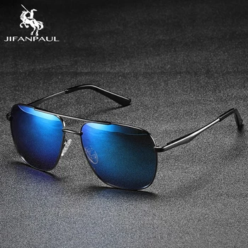 JIFANPAUL Klasiskās Vīriešu Retro Toņos Zīmola Dizaineru Saulesbrilles UV400 Briļļu Aksesuāri Vīriešu Saules Vīriešiem Polarizētās Saulesbrilles