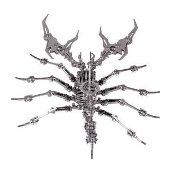Jigsaw Puzzle Scorpion King 3D Nerūsējošā Tērauda DIY Samontēti Noņemams Modelis Puzzle Rotājumi