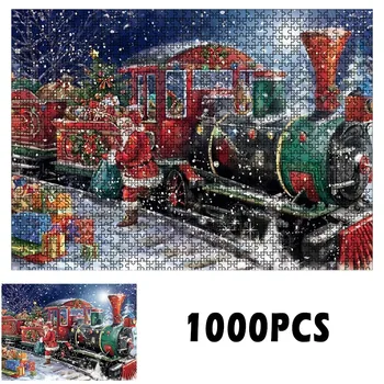 Jigsaw Puzzle Set 1000 Gabali Ziemassvētku Puzzle 1000 Lielu Pieaugušu Bērnu Izglītības Brīvdienu Dāvanu Modelis Rotaļlietas Izglītojošās Rotaļlietas