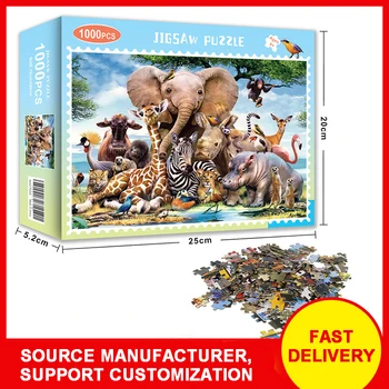 JIMITU Jigsaw Puzzle 1000 Gabaliem Salikts Attēls Bērnu Dekompresijas Rotaļlietas, Bērnu Spēles Izglītojošas Rotaļlietas