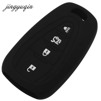 Jingyuqin 30pcs/daudz Silikona Auto Atslēga Vāciņu FOB Gadījumā Par Chevrolet Cruze 2016 Malibu XL Camaro Smart Remote Taustiņu Gadījumā Jaka