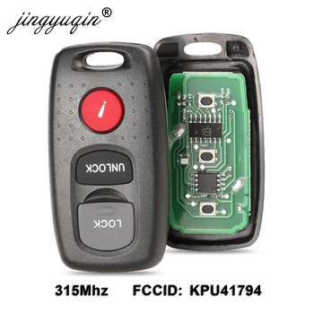 Jingyuqin Priekš Mazda 3 6 MPV Protežē 5 3 Pogas Taustiņu Tālvadības Keyless Ieceļošanas Fob Raidītāja Signāla Pīkstulis Metieris KPU41794 315Mhz