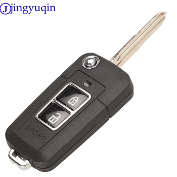 Jingyuqin Pārveidotas Par Hyundai Tucson, ix35 Elantra Akcentu SANTA FE 1 2+1 2 3+1 Pogas Flip Locīšanas Auto Atslēgu Apvalks Gadījumā Vāciņu