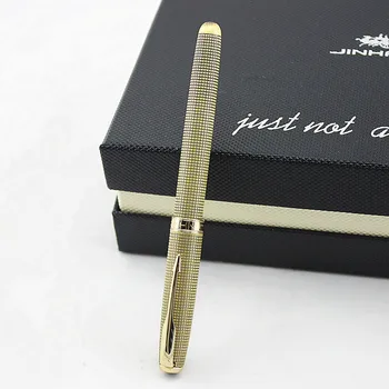Jinhao 75 Modes Zelta Metāla Tintes Pildspalvu, Skaisti Režģa Modeļus, ar Pārveidotāju Dāvanu Pildspalva Mājas Biroja Biznesa Skola