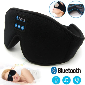JINSERTA Bluetooth 5.0 3D Bezvadu Stereo Austiņas Tālruņa Galvu Miega Mīkstas Austiņas Miega Acu Maska Mūzikas Austiņas