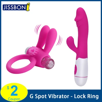 Jissbon G Spot Vibrators, Dildo Orgasma Pieaugušo Rotaļlietas Spēcīgs Masturbācija Seksa Rotaļlieta Sievietēm Vibrators Seksa Produkta Vīriešu Dzimumlocekļa Gredzens