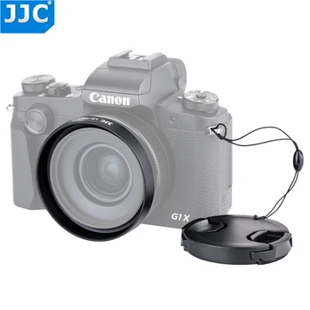JJC LH-JDC110 Kameru Metāla Blendi Canon PowerShot G1X Mark III Skrūvējamu Vāciņu Aizsargs