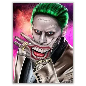 Joker Dimanta Glezniecību, Foto Mākslu 5d Pilna Urbt Kvadrātveida /apaļā Dimanta Paiting Izšūšanas Piederumus Komplekts Crystal Mozaīkas Attēlu