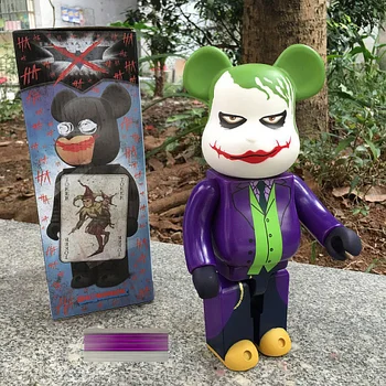 Joker Lācis Ķieģeļu Rīcības Attēls 400% Lāči Cos Joker Ķieģeļu Lelle PVC attēls Rotaļlietu Brinquedos Anime 28CM