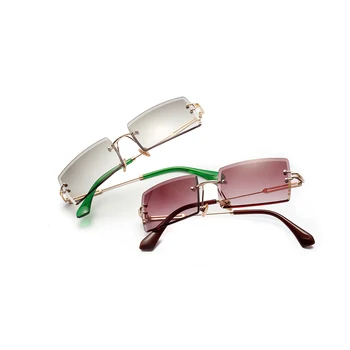 Joubas Saulesbrilles Vīriešiem/Sievietēm 2019 Taisnstūra Bez Apmales Pārredzamu Saules Brilles Vintage Luksusa Briļļu Moderns Zīmola Dizainere Toņos