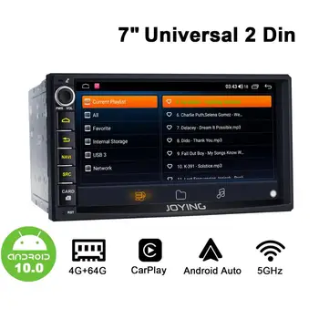 Joying 7inch 2Din Universālā Android Auto Radio Android10 GPS Carplay DSP SPDIF Optiskā Izeja, 5G WiFi 4G SIM Kartes DAB DVR TPMS