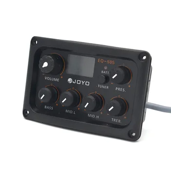 JOYO EQ-505 Ciparu 5 Band EQ Elektriskā Akustiskā Ģitāra Pikaps Pick ups Preamp & Uztvērējs ar LCD Displeju Ģitāru Piederumi